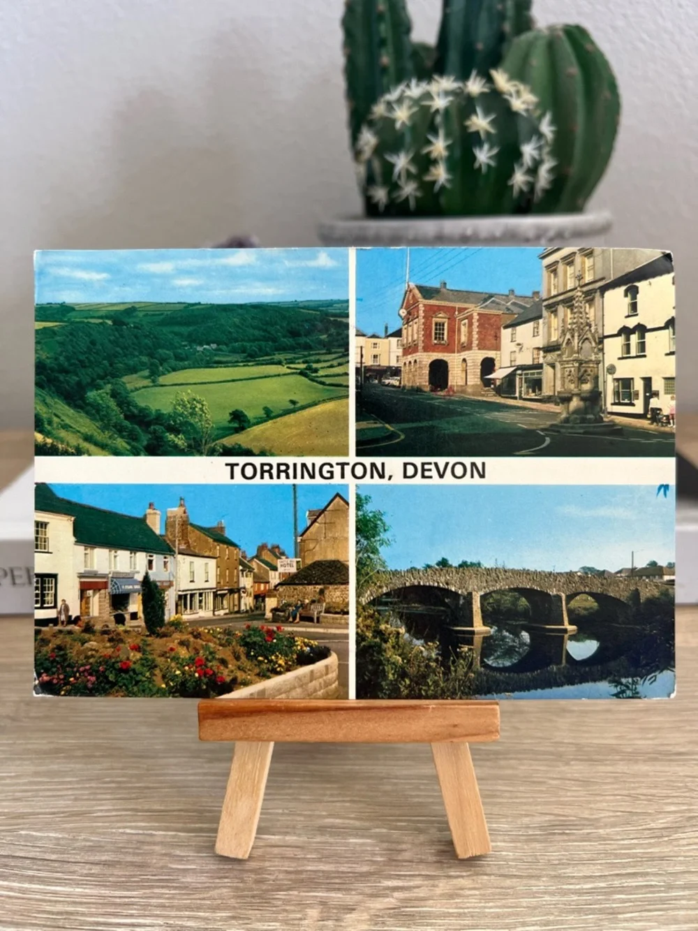 Vintage 1978 Torrington Devon England Multiview Postcard Airmail Posted UK